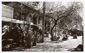 Adobe: Old Avila Adobe, Olvera Street, Los Angeles, California, USA
