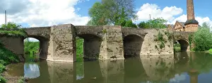 Teme: Old Bridge at Powick over the River Teme, Worcestershire