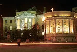Mokhovaya: Old building of Moscow State University; 1998