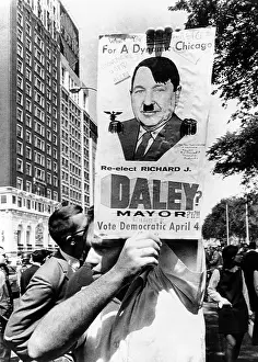 Daley: An old campaign poster of Chicago Mayor ?
