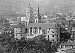 Partially: The Old Castle in Stuttgart after the fire, 1931