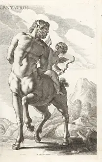 Lacademia Todesca: Old centaur teased by Eros from the Borghese collection