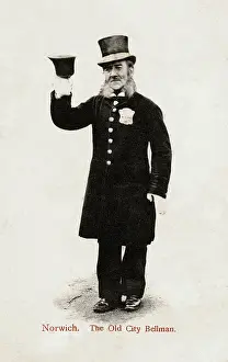 Bellman: The old city bellman, Norwich