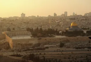 Moriah: Old City of Jerusalem. Temple Mount. Al-Aqsa Mosque, Dome of