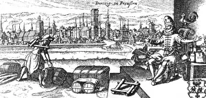 1700: Old city view of Gdansk, 1700
