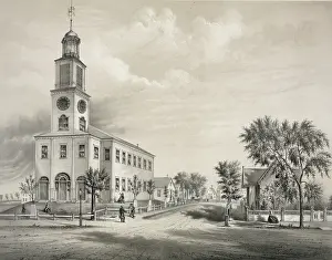 C1860: The old Congregational Church, Saco