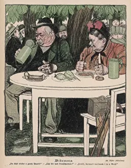 Biergarten: OLD COUPLE IN BIERGARTEN