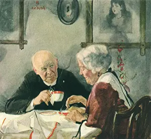 Senio: Old Couple with Coffee