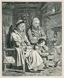 Fireside: OLD COUPLE/YOUTH READING