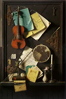 Candlestick: The Old Cupboard Door, still life