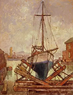 Gregoire: Old Docks, Cape Town, 1945