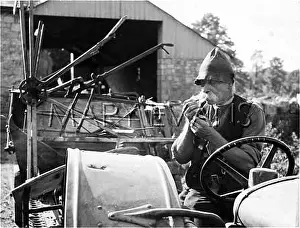 Farmworkers: OLD FARM HAND SMOKING