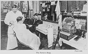 Barbers: An old fashioned barbers shop