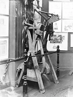 Sewn: Old firefighting equipment in a museum
