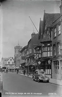 Salisbury: The Old George and High Street, Salisbury