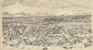 Liss Fine Art: The Old German Front Line, Arras, by WHD Arthur, WW1