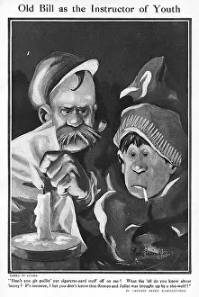 Old Bill as the Instructor of Youth, by Bairnsfather