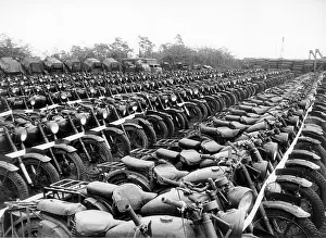 Hamm: Old items of equipment of the British army are put up for sa