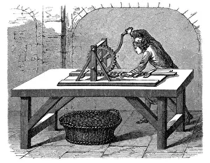 Mintages: Old knurling machine