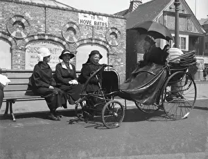 Granny: Old lady in a bath chair