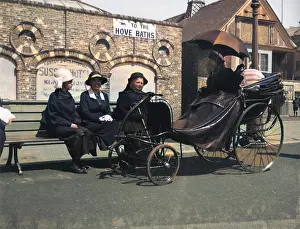 Granny: Old lady in a bath chair