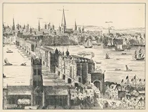 Old London Bridge in 1616