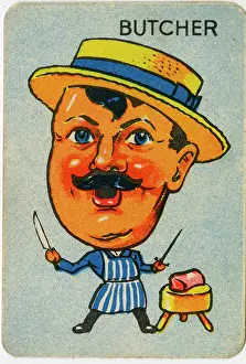 Butcher: Old Maid card - Butcher