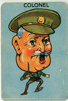 Khaki: Old Maid card - The Colonel