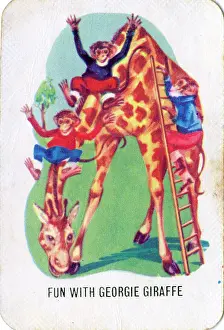 Monkeys: Old Maid card game - Fun with Georgie Giraffe