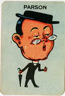 Pince: Old Maid card - Parson