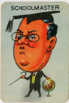Pince: Old Maid card - Schoolmaster