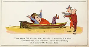 Afloat: Old Man in a Boat, Edward Lear