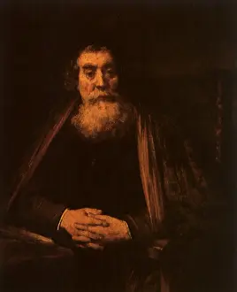 Clasped: An Old Man with Clasped Hands... by Rembrandt