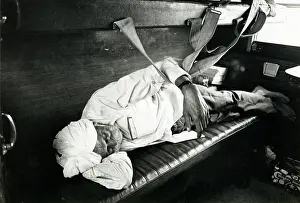 Dada: An old man falls into a sleep of sheer exhaustion