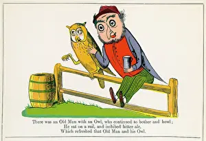 Refreshed: Old Man With An Owl, Edward Lear