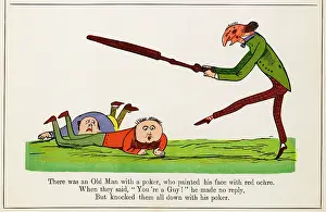 Poker: Old Man With a Poker, Edward Lear