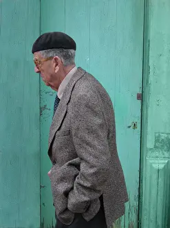 Menorcan: Old man profile, Menorca, Spain