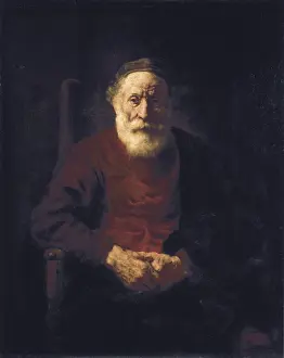 Harmenszoon: Old Man Seated, by Rembrandt