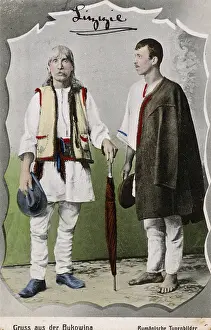 Jerkin: An old man and a young man from Bukovina