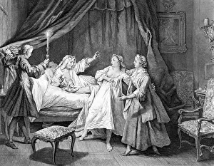 Reluctant: OLD MAN/YOUNG WOMAN 18C