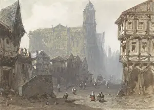 Ciceri: The Old Marketplace in Rouen