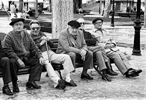 Retirement: Old men, Bermeo, Spain