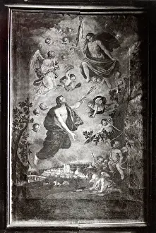 Reiffenstein: Old painting with a view of Mondsee