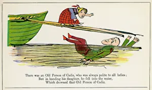 Drowned: Old Person of Cadiz, Edward Lear