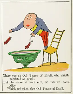Gruel: Old Person of Ewell, Edward Lear