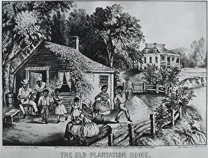 Slaveries: The old plantation home. Printed by Courrier