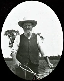 Pincott: The old ploughman, Pincott Fields