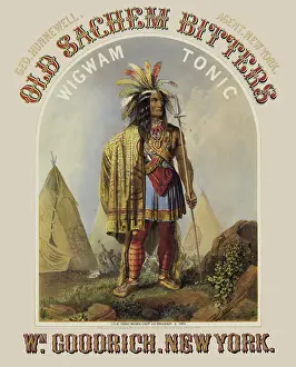 Headwear: Old Sachem Bitters Wigwam Tonic