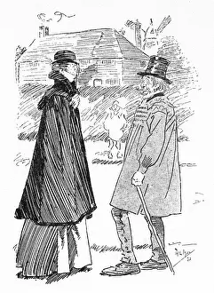 Lorgnette: Old soak yokel in smock claiming not to have been drinking