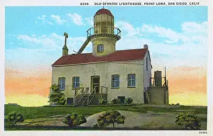Old Spanish Lighthouse, Point Loma, California, USA